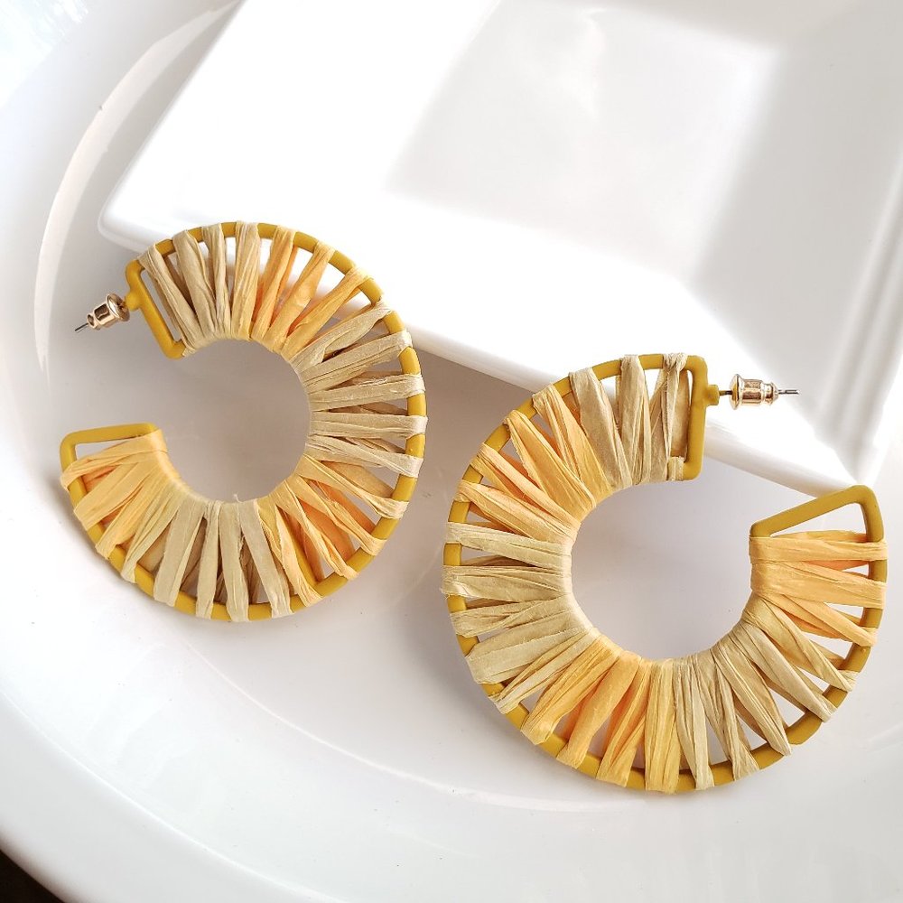 New! Anthro Open Hoop Earrings